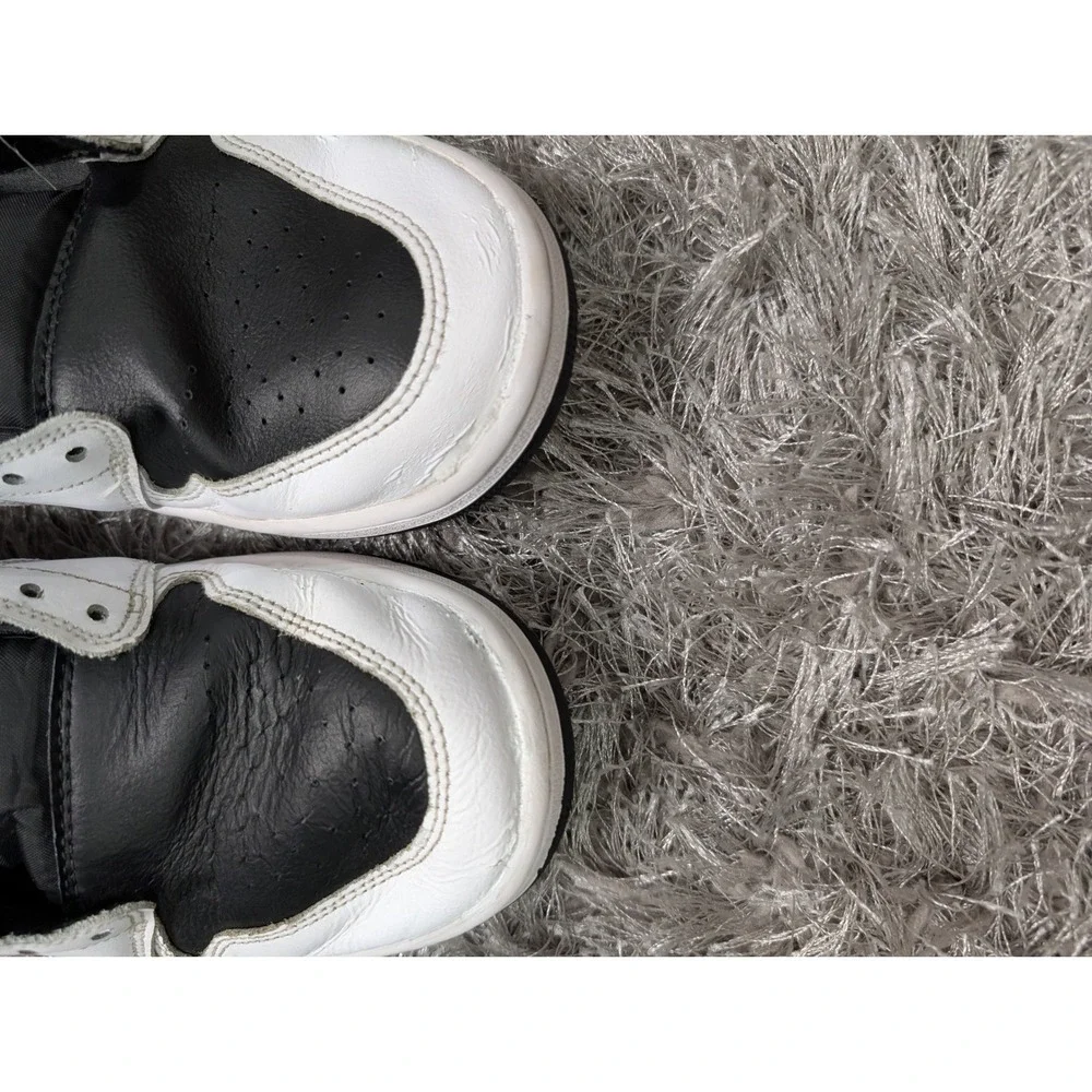Air Jordan 1 Low Black White Gold 553558-123 Mens Sneakers‎